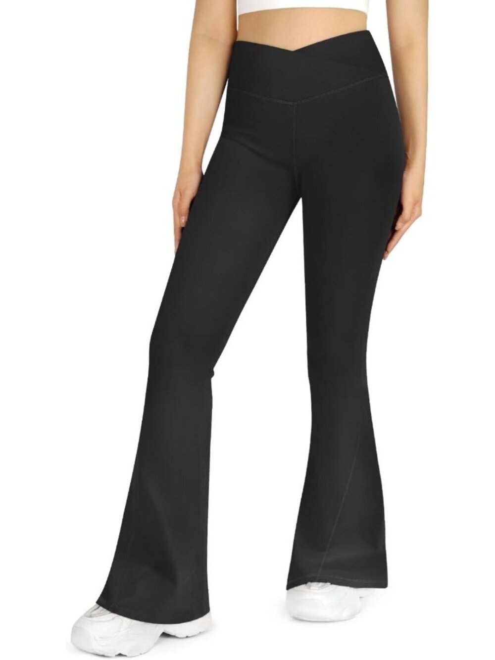 High-Waisted Flare Leggings, Tummy Control Bootcut Yoga Pants for Gym & Casual